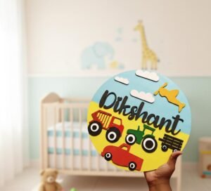 Car Love Kids Nameplate
