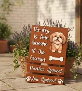 Dog theme Nameplate
