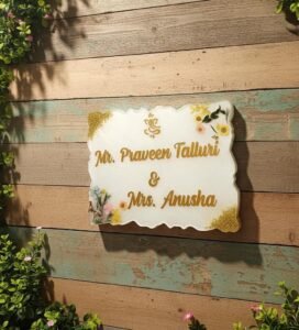 Real Flower Resin Curly Plate